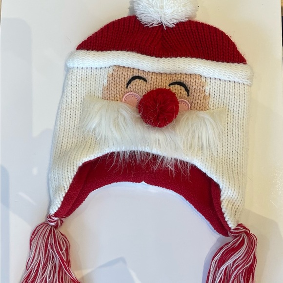 NWOT- Koala Kids Santa Winter Hat Fleece Lined, Size 3-6 months - Picture 1 of 5